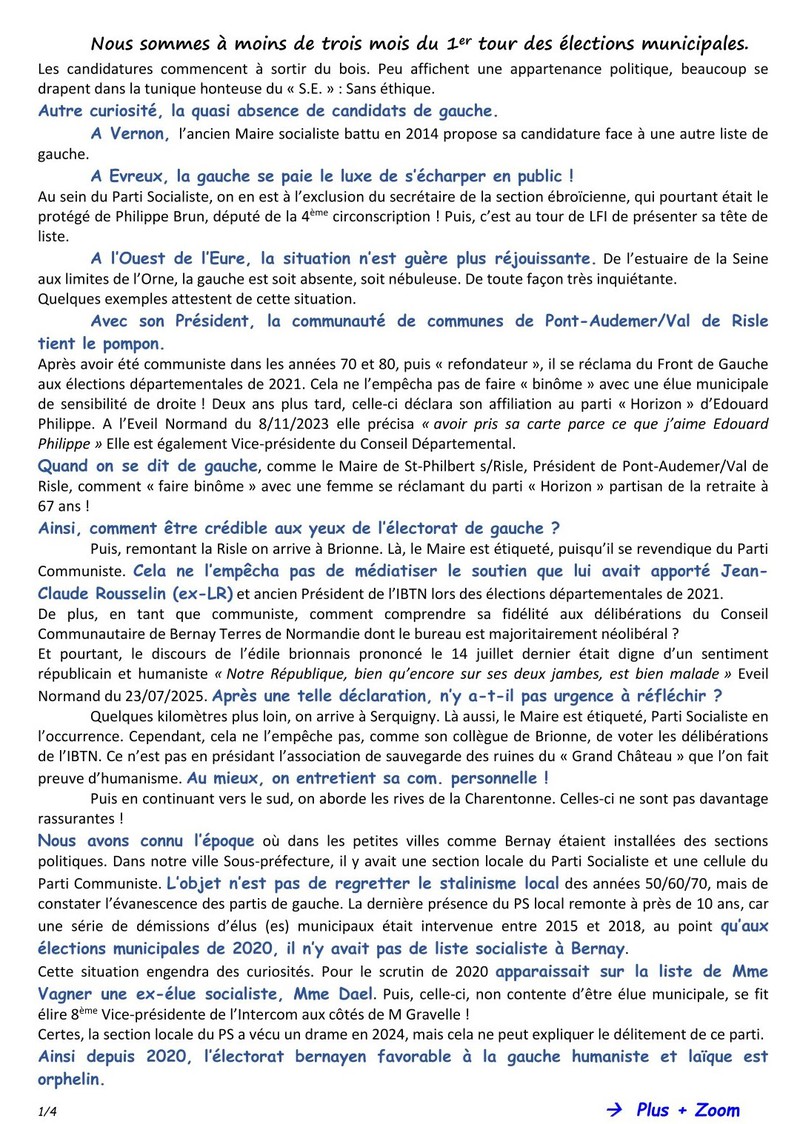 Mais o� est la gauche&nbsp;?