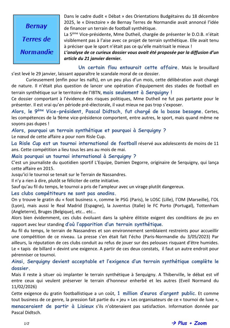 Terrain synth�tique&nbsp;: Maintenant on sait&nbsp;!