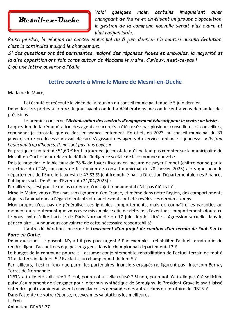 La continuit� malgr� le changement&nbsp;!
