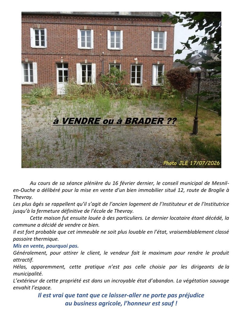 A vendre ou � brader&nbsp;?