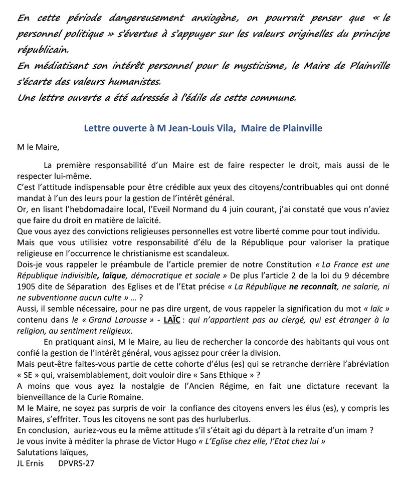 La lacit en danger